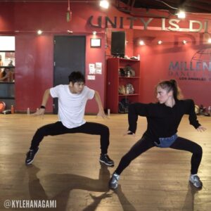 Kyle Hanagami Instagram - BOYFRIEND 🕺💃 @seanlew and @kayceericeofficial remind me of me and @haleyfitzgerald back in the day. Lol. Love watching them dance together and always great having them in class. ✨ 
Choreography: @kylehanagami 
Dancers: @kayceericeofficial @seanlew 
Song: Boyfriend - @arianagrande @socialhouse 
Filmed by @ryanparma at @mdcdance #dance #choreography