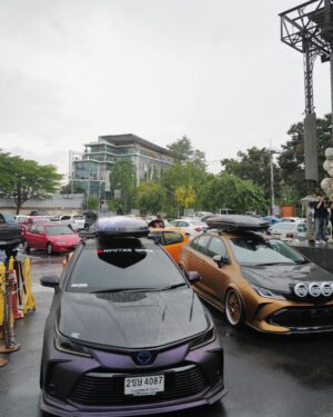 Kyutae Sim Instagram - มาออกงานเช้าโชว์ตัว กับ น้องSpace ครับ 
#Toyota #Corollaaltis #Streetmetalmeet