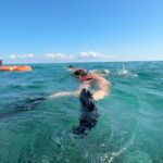Léna Mahfouf Instagram – je suis sous l’eau en ce moment Tulum Beach , Mexico