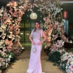 Laila Ahmed Zaher Instagram – From yesterday’s wedding 💗 

Dress: @bycherry_mustafa 
Stylist: @mayajules 
Makeup: @dinaelkasheff 
Hair: @alfredmakram 
Jewelry: @iramjewelry_ 
Clutch: @treasure_box_by_rashmaa