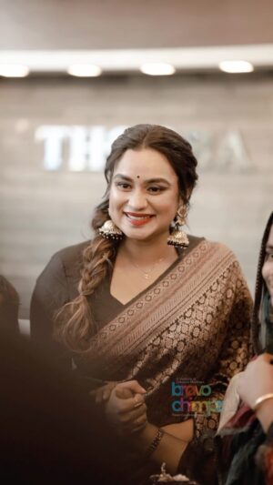 Lakshmi Nakshathra Instagram - Inaugural scenes 💫

Thank you Malappuram for your love 🤗❤️

Saree @mloft_by_joeljacobmathew 
Blouse Designed @acornfashionlines 
Styling @stylewithandriya 
#lakshminakshathra