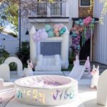 Lala Kent Instagram - I’m still dying over Ocean’s birthday party. I’ve gotten A LOT of messages asking about everything. So here are some pictures and you can find the contacts below 🤍🌊🥳 Photography: @jessicaczarneckicreative Party planners: @picnic_and_petal @glitzandgather Table setting + styling: @picnic_and_petal Balloon installation + styling: @glitzandgather Florist: @lovestruckblooms Acrylic goods: @atomickraftworks Graphic design: @winkandinkpaperie Custom backdrops: @trudesign.contracting Party supplies: @paperandparties Custom party hats + wands: @winnieandhaze Table linens: @cvlinens Custom neon sign: @sketchandetch.neon Cake: @thegateauxshoppe_ Custom macarons + macaron tower: @boymama_bakes Custom sugar cookies: @megans.bakes Candy tray and personalized pouches: @madesweet_byamanda Soft play: @modernkidsplaycompany Mini bounce house: @minicastlesco Custom shirts: @freshbakedteesprintshop Custom bathing suits + trucker hats: @sunnyboutiquemiami Custom Visors + cups: @bubblyandbash Custom sunglasses: @estherbrophoenix Custom air fresheners: @dangle_it Custom can coolers: @carolinacancoolers Custom tissue paper + stickers: @coacousa Custom crayons: @thecrayonclique Custom coloring books: @munchkinlanellc Seashell towels: @shopthemagicbox Coolers: @revocoolers Sparkling water: @sanpellegrino_us @perrierusa Wine: @avaline Venue: @mrjaxtaylor @brittany @littlebabycauchi house
