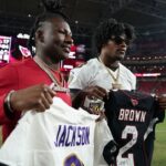 Lamar Jackson Instagram - Jersey Swap shit weird🤣