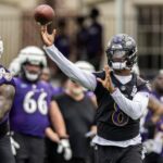Lamar Jackson Instagram - YR6🏆🙇🏾‍♂️🙏🏾💜🖤 #Truzz #General🪖