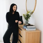 Lana Condor Instagram - cozy slice of heaven, re did my guest room just in time for the holidays with a little help from my friends @sundaysfurniture 🫶🏽 #sundayspartner