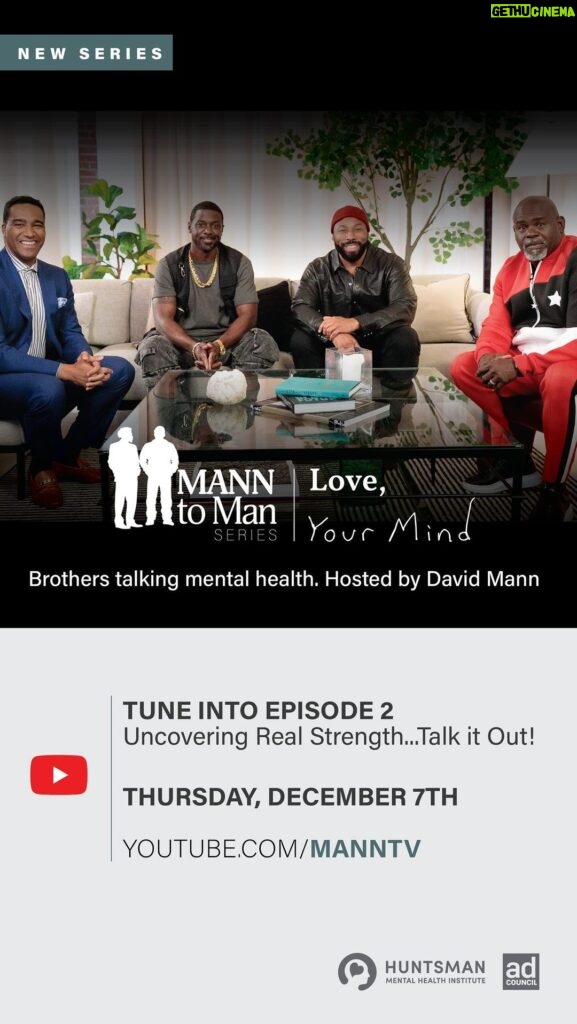 Lance Gross Instagram - Wuddup fam, get ready to connect with us as we dive deep into the complexities and challenges faced by Black men in their mental well-being journey. We’re all about breaking down those barriers and building a tight-knit community of support. Tune into episode 2 of Mann to Man…Love, Your Mind hosted by my brother and friend David Mann (@davidandtamela), along with @anthonyevansjr and trusted mental health expert @drtartt. Come join us December 7th over on David’s #MannTV YouTube channel.