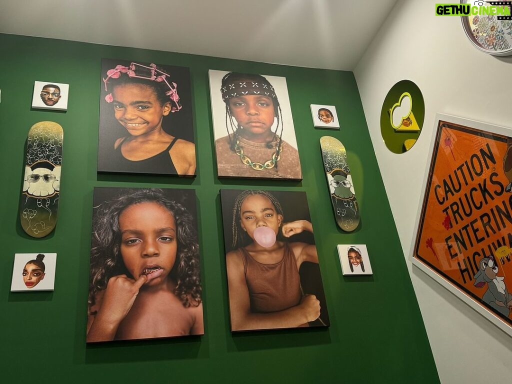 Lance Gross Instagram - Playroom walls