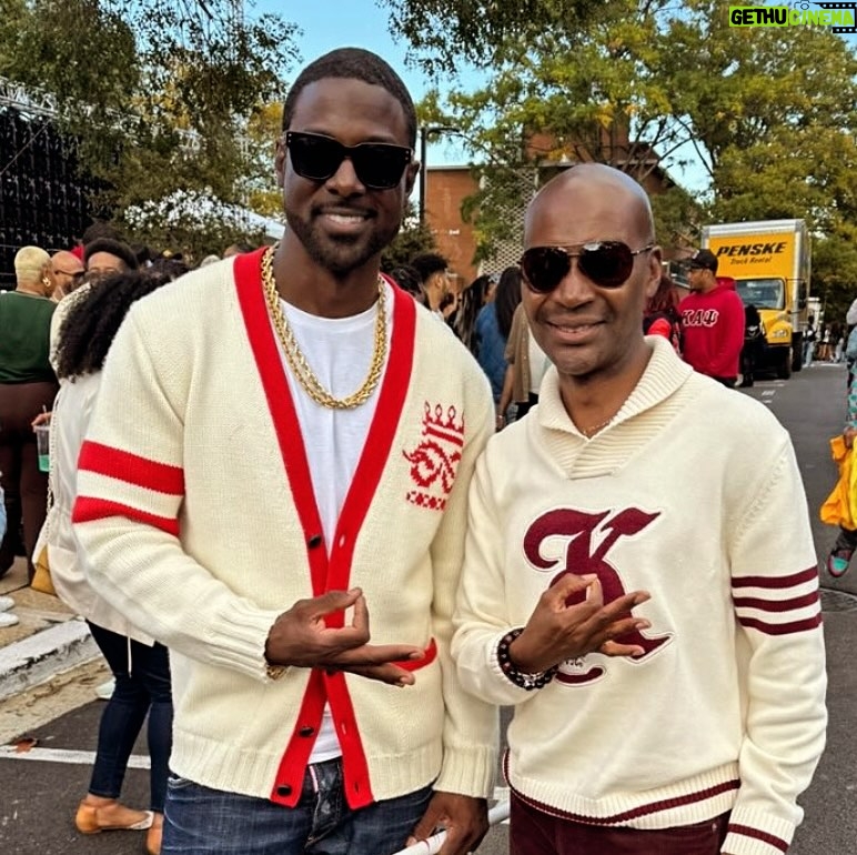 Lance Gross Instagram - We spotted Sr. Gand Vice Polemarch Robert L. Jenkins, Jr. and Brother Lance Gross at #HowardUniversity this weekend in DC 📸 @lancegross #Nupes #homecoming #howardhomecoming #huhomecoming #kappaalphapsi Howard University