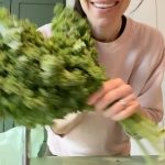 Laura Prepon Instagram - The assignment is: how to prep kale, get rid of any little buggos, and have it ready to go for quick recipes! 🥬 #PrepOn #GetYourPrepOn