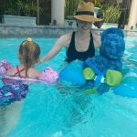 Laura Prepon Instagram - #throwback to kiddo swim lessons! #summervacation #tbt