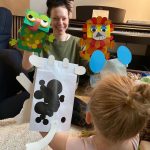 Laura Prepon Instagram - The perfect rainy day activity… homemade puppet show! Meet Earl, Moo, Elephanta, and Linus. 💫