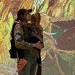 Laura Prepon Instagram - Field trip with the kiddo to see some immersive art… “There is peace even in the storm.” - Vincent van Gogh