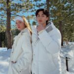 Lauren Orlando Instagram - catching up with each other and nature in @canadagoose ‘s HUMANATURE capsule – their most sustainable collection to date #LiveInTheOpen Lake Tahoe, California