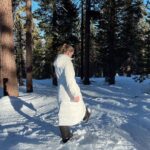 Lauren Orlando Instagram - catching up with each other and nature in @canadagoose ‘s HUMANATURE capsule – their most sustainable collection to date #LiveInTheOpen Lake Tahoe, California
