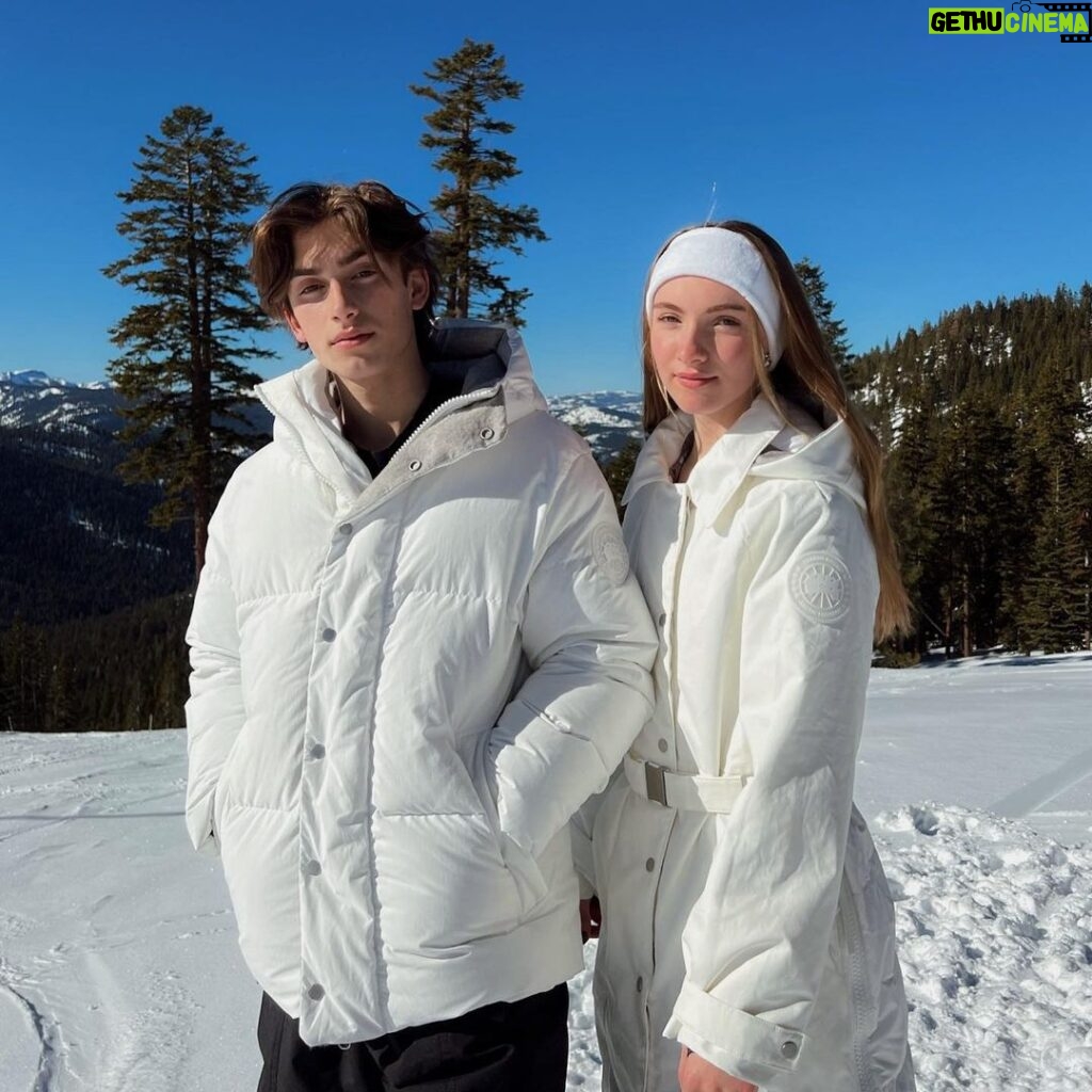 Lauren Orlando Instagram - catching up with each other and nature in @canadagoose ‘s HUMANATURE capsule – their most sustainable collection to date #LiveInTheOpen Lake Tahoe, California