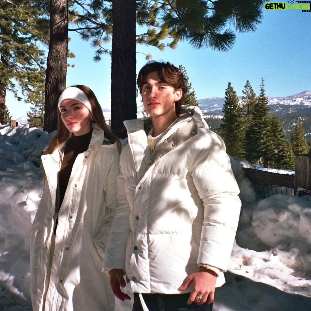 Lauren Orlando Instagram - catching up with each other and nature in @canadagoose ‘s HUMANATURE capsule – their most sustainable collection to date #LiveInTheOpen Lake Tahoe, California