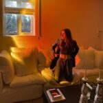 Lauren Orlando Instagram - golden hour... but inside 😃