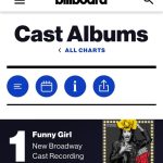 Lea Michele Instagram - So incredibly excited that our Funny Girl New Broadway Cast Recording made it to #1 on the Billboard Cast Album Charts! Thank you for all the continued love and support for our show!❤ ⭐