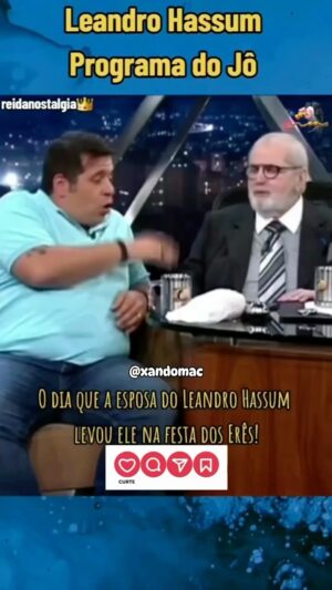 Leandro Hassum Instagram - #tbt O de hoje @xandomac  que me relembrou de uma entrevista deliciosa para meu querido e saudoso amigo Jô Soares. 

Antes que os malas venham dizer que desrespeitei alguma religião por favor!!!
É uma história pessoal. Respeito muito toda e qualquer crença. OK!!!
