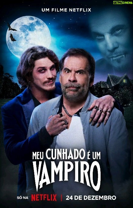 Leandro Hassum Instagram - Sua véspera de Natal vai ter um convidado meio inusitado esse ano! Já coloca o alho na porta de casa e a água benta no bolso! Meu Cunhado é Um Vampiro dia 24 de Dezembro na @netflixbrasil!!!