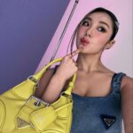Leejung Lee Instagram - #광고 @prada Traveling back to the 2000’s with new #PradaMoon bag🌙