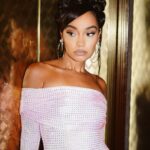 Leigh-Anne Pinnock Instagram - It's giving 90s Black Beauty Magazine 😍🖤 fun night at the @britishvogue @mrselfportrait party! This dress was everything 😩