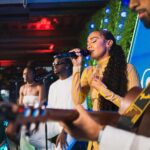 Leigh-Anne Pinnock Instagram - The smile on my face says it all 😍 My first ever solo performance in the company of my legion, I’m still lost for words 💚 being back on stage just felt like home! Thank you to everyone that came to support me and thank you to @capitalofficial for making this happen 🥰 📸: Matt Crossick Hair: @momoshair Make-up: @hilakarmand Styling: @justinplz Nails: @stephie_nails Guitarist: @thisismafro Backing vocalists: @maleik.wav + @purpleberryjo