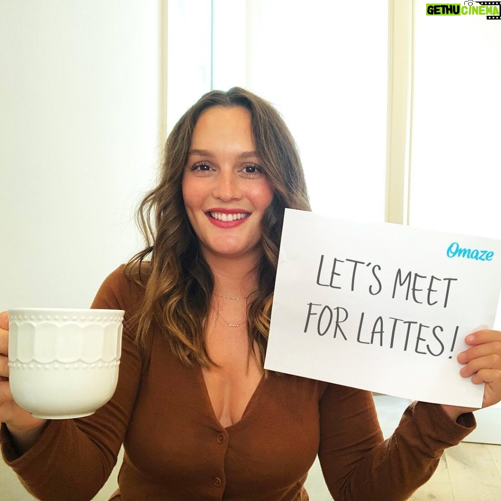 Leighton Meester Instagram - ICYMI: I’ve teamed up with @omaze because I feel like making a new friend, and I’m hoping it’ll be YOU! One lucky winner will meet me for a coffee date at one of my favorite places (once it’s safe to travel). You in? Support the amazing work of the @cchsnetwork and enter at the link in my bio or go to omaze.com/leighton #omaze