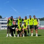 Leon Goretzka Instagram - Guter Start in die letzte Trainingswoche vor dem Bundesligastart 🔴⚪️ … Turniersieg inklusive ! 🤝🏼😬