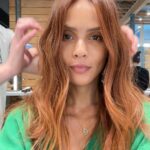 Lesley-Ann Brandt Instagram - She’s come a long way since that box dye red in high school. Thank you @jacobschwartzhair 🍅🎈🌶️❤️ #redhead