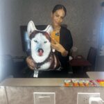 Lesley-Ann Brandt Instagram - My sweet makeup artist Ande surprising me with the most thoughtful gift that my son has already claimed. Missing him so much but my Wolfie will always be with me. 🥹❤️