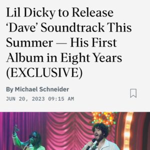 Lil Dicky Instagram - I hear you, I love you, this is only the beginning. Several Lil Dicky projects coming your way. Up first, the DAVE soundtrack.
