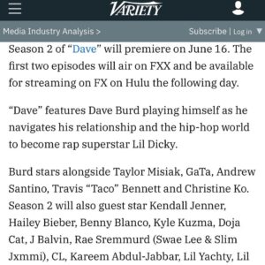 Lil Dicky Instagram - DAVE season. June 16.