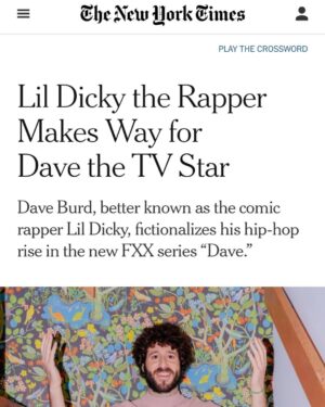 Lil Dicky Instagram - Thank you @nytimes ...DAVE comes out Wednesday.