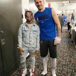 Lil Pump Instagram - MET 2 GOATS BUT THEY STILL CANT BEAT ME AT 2K 😂❤️ HAPPY BIRTHDAY LUKA 🙌🏽🦾