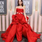 Lily James Instagram - I’m a little late... But this was the Golden Globes ♥️ Honoured to have been there Thank you @donatella_versace @charlottetilbury @onlynaturaldiamonds @harrywinston 🤍 And of course @rebeccacorbinmurray @ninapark @halleybrisker @betina_goldstein @taralcassandro damn I loved the chilled vibes x @shilabeautycenter