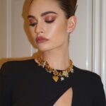 Lily James Instagram - IN LOVE. @donatella_versace @versace congratulations - lo show è stato incredibile! I’m obsessed with every look. Unbelievable night, thank you🔥🔥🔥 Milan, Italy