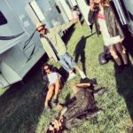 Lily James Instagram - Glastonbury. What a special time. Lost for words. And can only muster up a whisper. @barbour thank you for getting all my favorite people together. Until next year ♥️ #glastonbury #love #gifted Glastonbury Festival