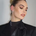 Lily James Instagram - These legends at TIFF @valeriaferreiramakeup @benskervin 🤍LOVE YOU Thank you so much as always xx