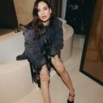 Lily James Instagram - @prada 🖤