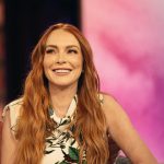 Lindsay Lohan Instagram - So excited to be part of the @kellyclarksonshow Monday! Tune in! Makeup: @kristopherbuckle Hair: @daniellepriano Styling: @marielhaenn #randm @robzangardi Nails: @enamelle Dress: @monsemaison Boots: @santoniofficial