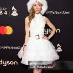 Lindsey Stirling Instagram - I’ll take any excuse to wear a fluffy hat. Grammy party.