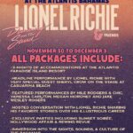Lionel Richie Instagram - Join me for Dancing On The Sand in the Bahamas. Book your 3 night tropical getaway now at: https://vbee.co/lionel or via the link in my bio - Can't wait to see you all there! 🎶