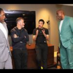 Lionel Richie Instagram - Starting a band…😂 @davewinfieldhof @jimmykimmel @magicjohnson Photo : Dirk Vanoucek The Forum