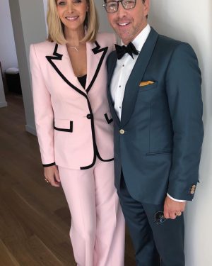 Lisa Kudrow Instagram - Dan and I off to Emmy’s. Good luck #WhoDoYouThinkYouAre?