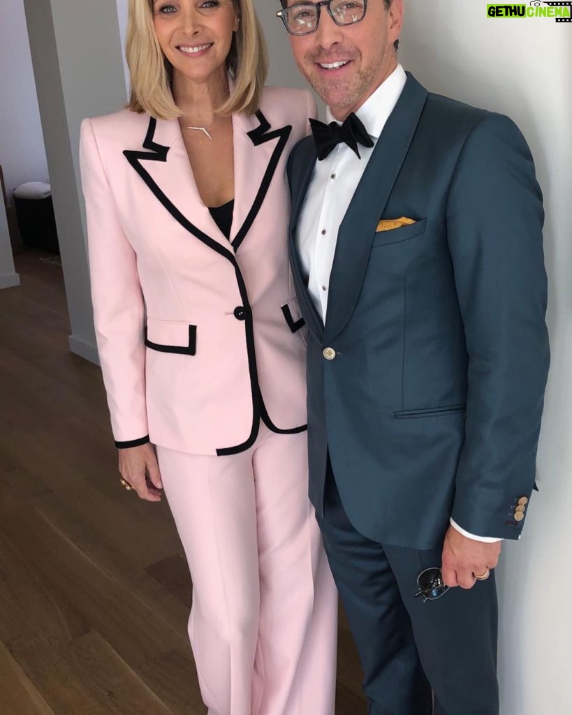 Lisa Kudrow Instagram - Dan and I off to Emmy’s. Good luck #WhoDoYouThinkYouAre?