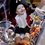 Lisa Vanderpump Instagram – Our handsome little pirate’s 1st Halloween! Captain Teddy 😍🧸🎃