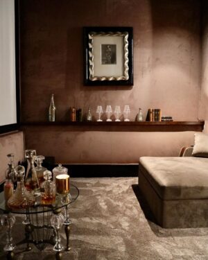 Lisa Vanderpump Instagram - Love our new sexy refurbished media room and wine cellar 😍 Thank you @elitehts for making these beautiful chairs (and thank you Tara - dealing with an obsessively compulsive designer is not easy but you made it so!) and of course @vanderpumpalain for the stunning lights. #VanderpumpAlain #FauxFur