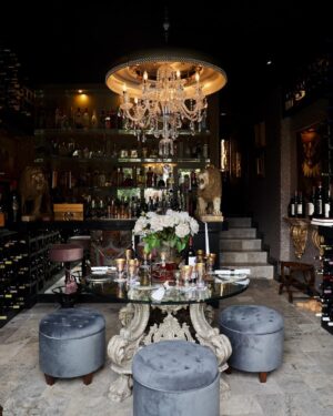 Lisa Vanderpump Instagram - Love our new sexy refurbished media room and wine cellar 😍 Thank you @elitehts for making these beautiful chairs (and thank you Tara - dealing with an obsessively compulsive designer is not easy but you made it so!) and of course @vanderpumpalain for the stunning lights. #VanderpumpAlain #FauxFur