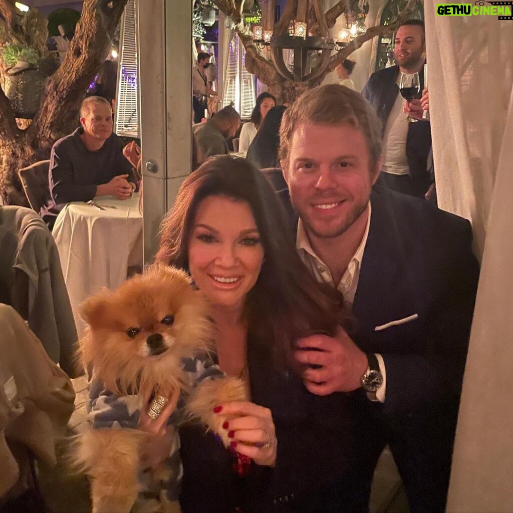 Lisa Vanderpump Instagram - Date night with two of my favorite men #puffy #pumprestaurant @maxfield_blue